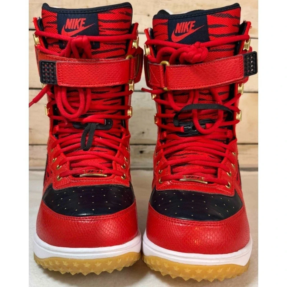 Nike ZF-1 Zoom Force 1 Tiger‎ Print Snowboard Boots Mens 7.5 334841-671